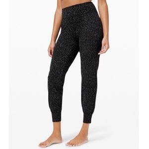 Lululemon Align Joggers Black Cheetah